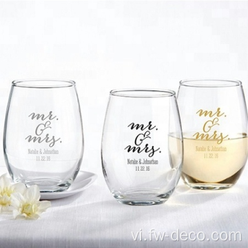 LOGO ETCHED ETCHED TUMBLER Kính/ly rượu vang không có